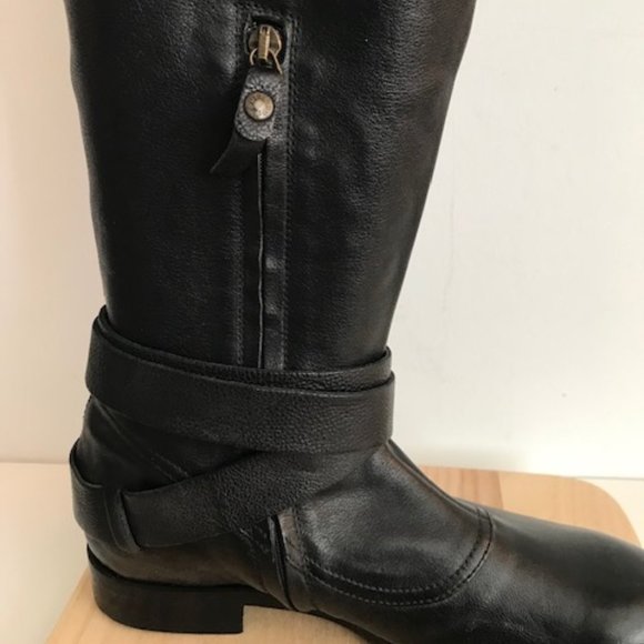 🆕 Buttero| Made in Italy Black Leather Riding Boots Size 38 Brand new - Picture 6 of 16
